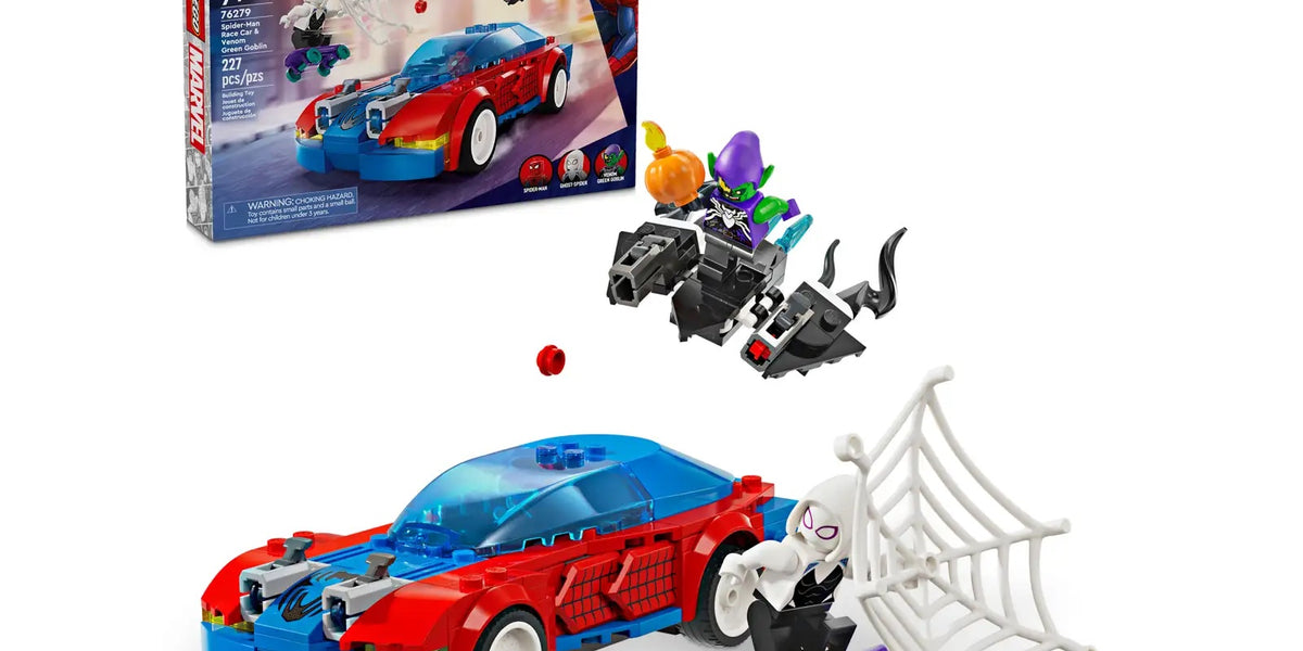 Spider-Man Race Car & Venom Green Goblin – jaZams