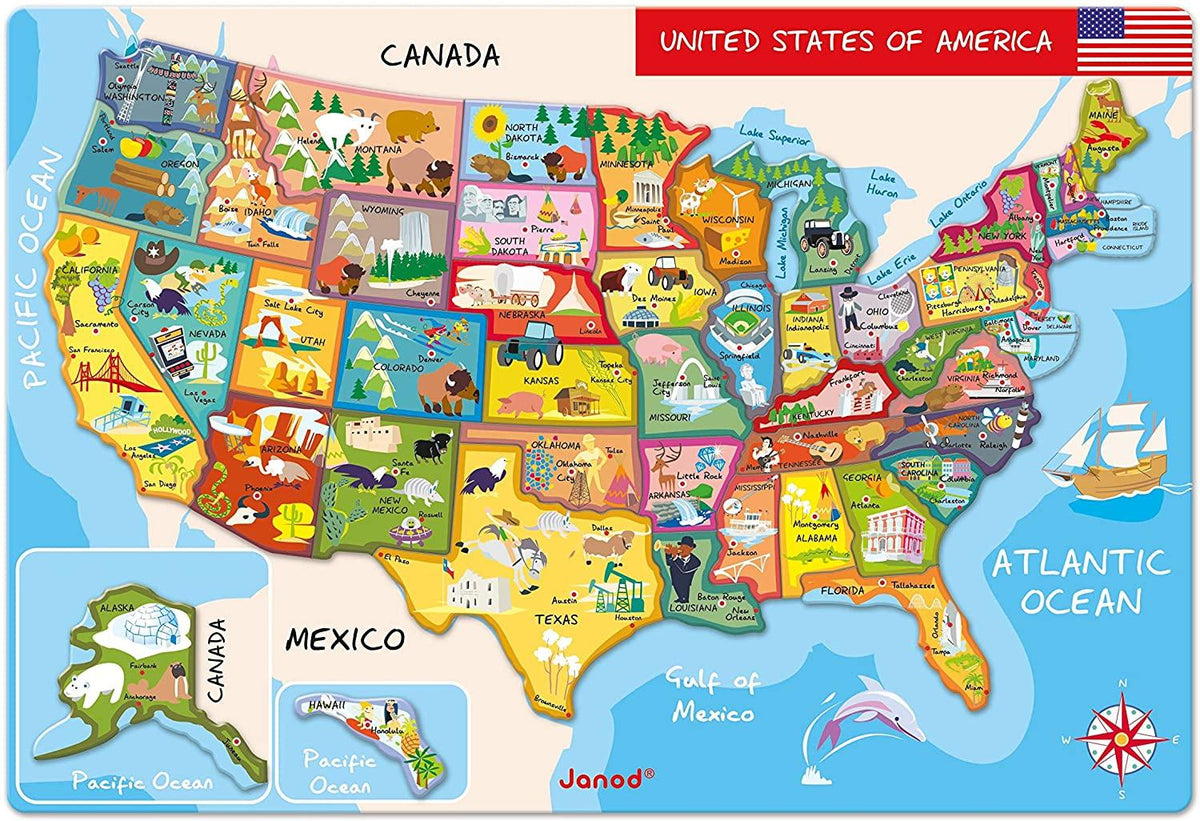 MAGNETIC USA MAP – jaZams