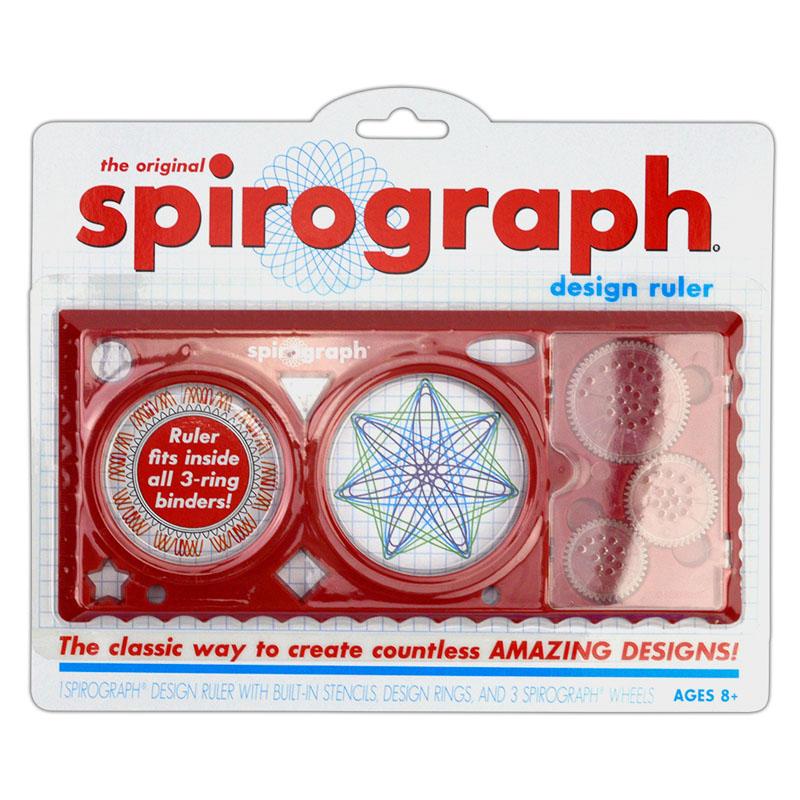 Plastic Multifunctional Spirograph Drawing Ruler, Size: 21*11cm